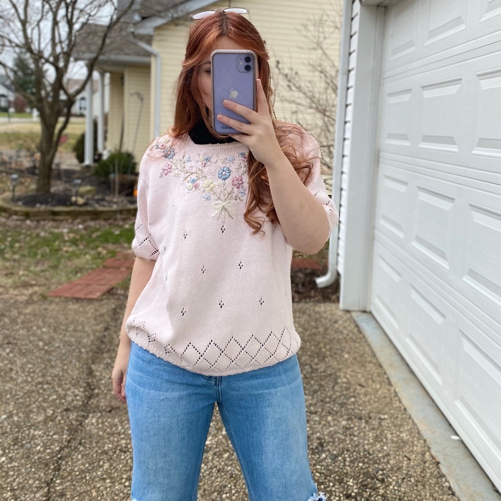 Vintage embroidery sweater